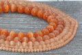 4mm orange cat eye glass beads, round beads for jewelry making