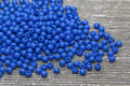 4mm Royal Blue Acrylic Spacer Beads