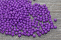 4mm Purple Acrylic Spacer Beads
