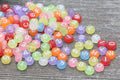 7mm Multicolor Matte Acrylic Letter Beads #58