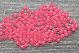 4mm Salmon Pink Round Beads, Translucent Pink Round Gumball Beads, Pink Round Spacer Beads, Bubblegum Beads, Plastic Round Smooth Bead #848