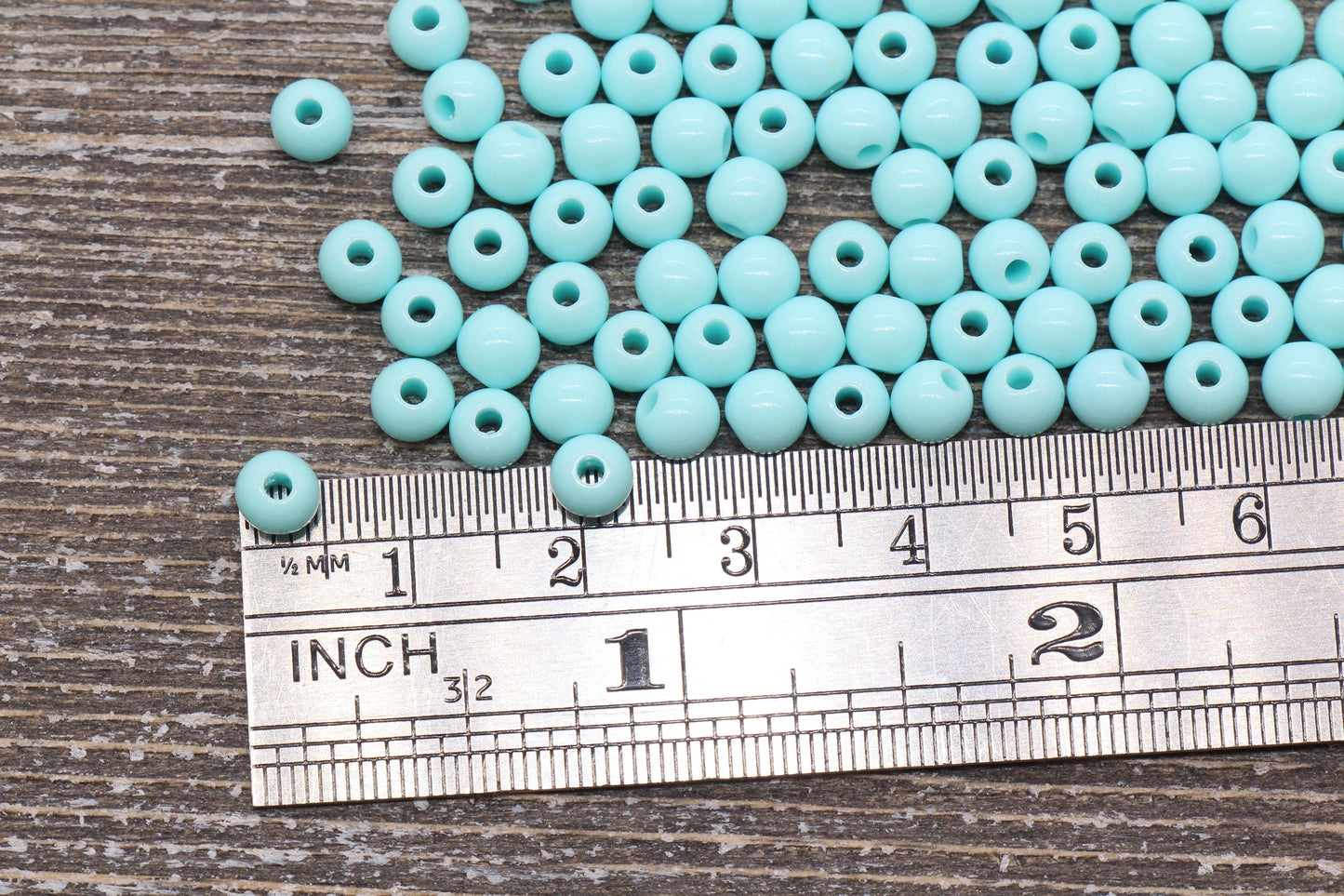 5mm Blue Gumball Beads, Blue Round Acrylic Loose Beads, Plastic Round Bubblegum Beads, Smooth Round Beads #868