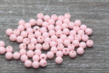 6mm Bubble Gum Pink Gumball Beads, Pink Round Acrylic Loose Beads, Bubblegum Beads, Chunky Beads, Smooth Plastic Round Beads #880