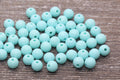 8mm Light Cyan Acrylic Gumball Beads
