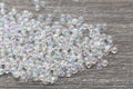 4mm Clear AB Acrylic Spacer Beads