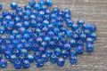 6mm Royal Blue AB Acrylic Spacer Beads