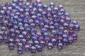 6mm Purple AB Acrylic Spacer Beads