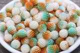 10mm Ombre Berry Beads, Imitation Pearl Acrylic Beads, Pearly Round Acrylic Loose Beads, Bubblegum Beads, Chunky Beads, #802