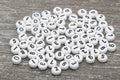 7mm White Black 0-9 Acrylic Number Beads