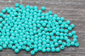 4mm Turquoise Acrylic Spacer Beads