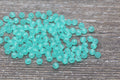 4mm Sea Green Acrylic Spacer Beads