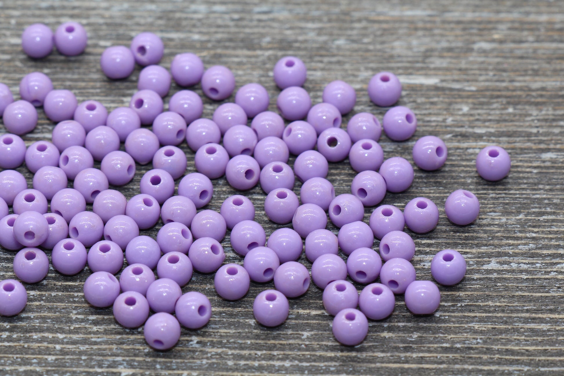 5mm Purple Gumball Beads, Purple Round Acrylic Loose Beads, Plastic Round Bubblegum Beads, Smooth Round Beads #870