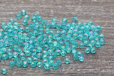 4mm Sea Green AB Round Beads, Iridescent Acrylic Gumball Beads, Transparent Round Spacer Beads, Bubblegum Beads, Plastic Round Bead #901
