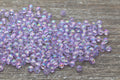 4mm Light Purple AB Acrylic Spacer Beads
