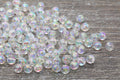 6mm Clear AB Acrylic Spacer Beads