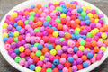 5mm Matte Multicolor Acrylic Spacer Beads