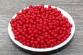 6mm Garnet Red Acrylic Gumball Beads