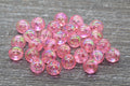 10mm Pink AB Acrylic Gumball Beads