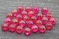 12mm Fuchsia AB Acrylic Gumball Beads