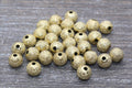 10mm Gold Stardust Acrylic Beads