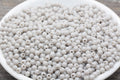 4mm Light Gray Acrylic Spacer Beads
