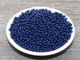 4mm Navy Blue Acrylic Spacer Beads