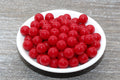 12mm Garnet Red Acrylic Gumball Beads