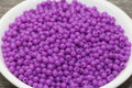 4mm Purple Acrylic Spacer Beads