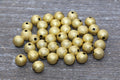 8mm Gold Stardust Acrylic Beads