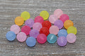 12mm Matte Multicolor Acrylic Gumball Beads