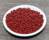 4mm 6/0 brown opaque glass seed beads for bracelets