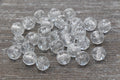 10mm Translucent Clear with Silver Acrylic Gumball Beads