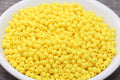 4mm Yellow Acrylic Spacer Beads