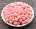 10mm Peach Acrylic Gumball Beads