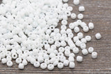 4mm 6/0 white glass seed beads for bracelets