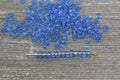 4mm 6/0 blue transparent glass seed beads for bracelets