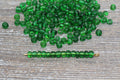 4mm 6/0 green transparent glass seed beads for bracelets