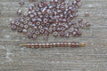 4mm 6/0 transparent gray glass seed beads for bracelets