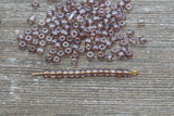 4mm 6/0 transparent gray glass seed beads for bracelets