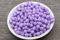 8mm Purple Faceted Acrylic Beads