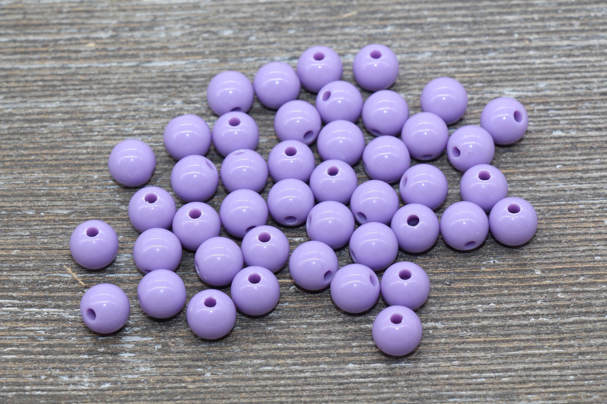 8mm Purple Gumball Beads, Round Acrylic Loose Beads, Bubblegum Beads, Chunky Beads, Bubble Gum Beads, Smooth Plastic Round Beads #1060