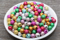 8mm Multicolor Stardust Acrylic Beads