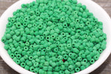 4mm 6/0 green glass seed beads for bracelets