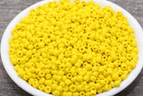 4mm 6/0 yellow glass seed beads for bracelets