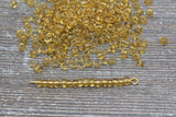 Transparent Glass Seed Beads, 4mm 6/0 Glass Round Seed Beads, Gold Trans Seed Beads, Rocailles Beads, Beading Supplies #1108