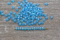4mm 6/0 pacific blue transparent glass seed beads for bracelets