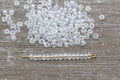4mm 6/0 clear transparent glass seed beads for bracelets