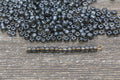 4mm 6/0 gray transparent glass seed beads for bracelets