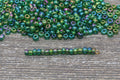 4mm 6/0 rainbow glass seed beads for bracelets