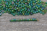 4mm 6/0 rainbow glass seed beads for bracelets